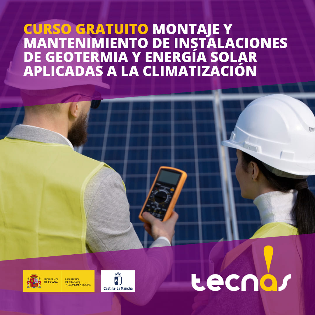 1 CURSO GRATUITO MONTAJE Y MANTENIMIENTO DE INSTALACIONES DE AEROTERMIA APLICADAS A LA CLIMATIZACIÓN